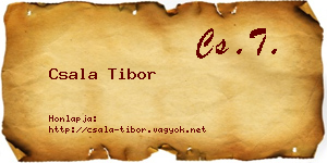 Csala Tibor névjegykártya